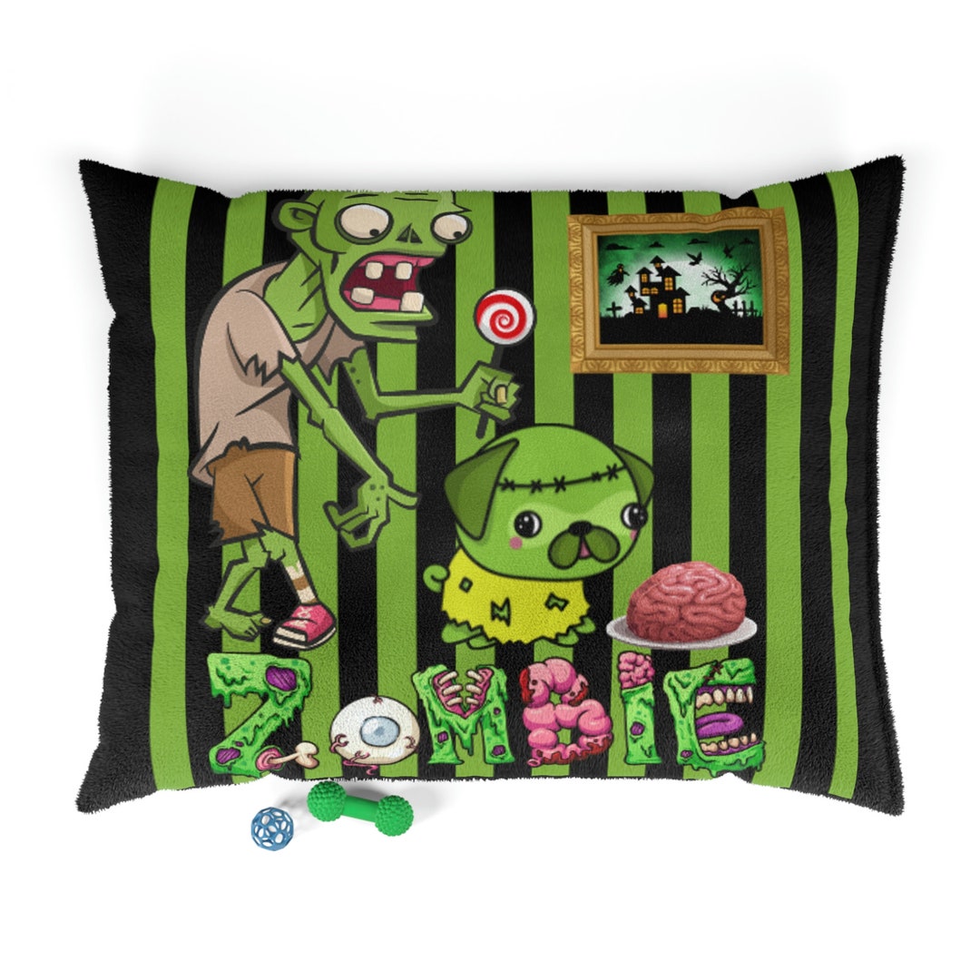 Pet Bed Dog Bed Zombie Dog Bed Halloween Dog Bed Horror Etsy