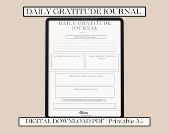 Minimalist Daily Gratitude Journal