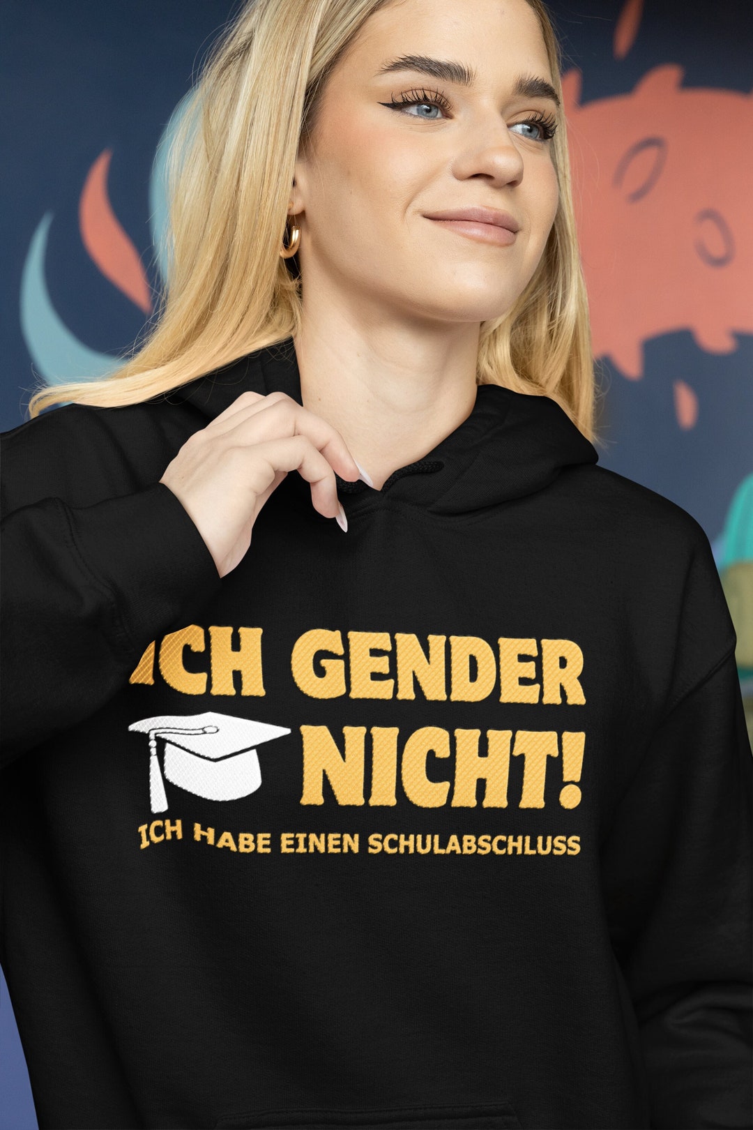 Ich Gender Nicht Ich Habe Einen Schulabschluss, Unisex Hoodie, Lustige Geschenkidee, Sarkasmus