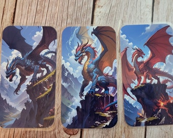 Fantasy Dragon Laminated Bookmark: Unique Handmade Design