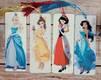 Anime Fairytale Princess Bookmark: Metal or Laminated Photo Paper