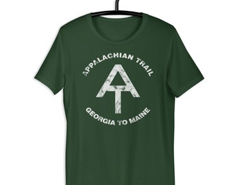 Appalachian Trail T-Shirt AT Hiker Hiking Thru-hiker Thru-Hiker Georgia to Maine Shirt Worn Distressed Classic Vintage Retro