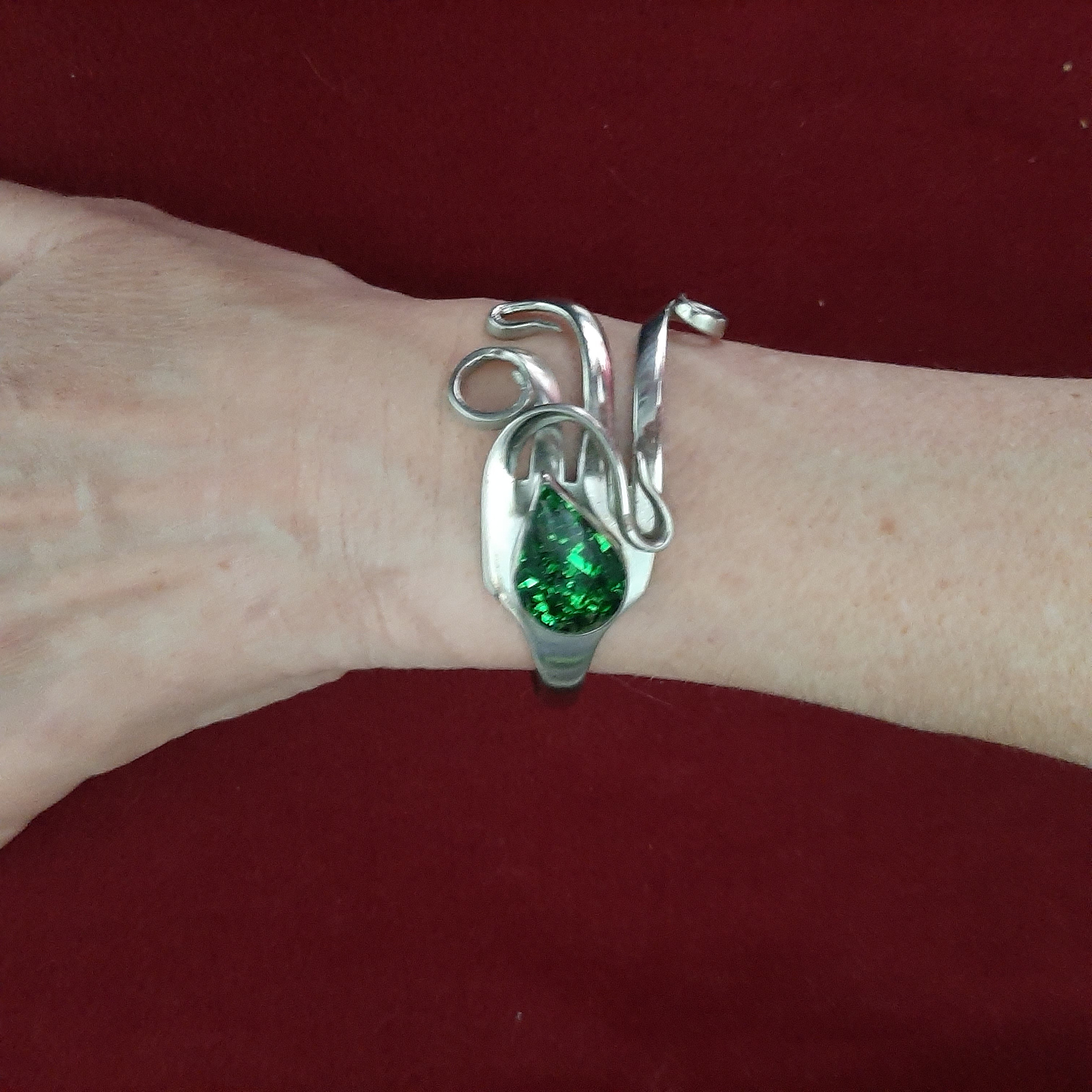 ALPACCA アルパカシルバー ラピスラズリ ターコイズ バングル フォーク Alpacca Silver Bracelet - Etsy