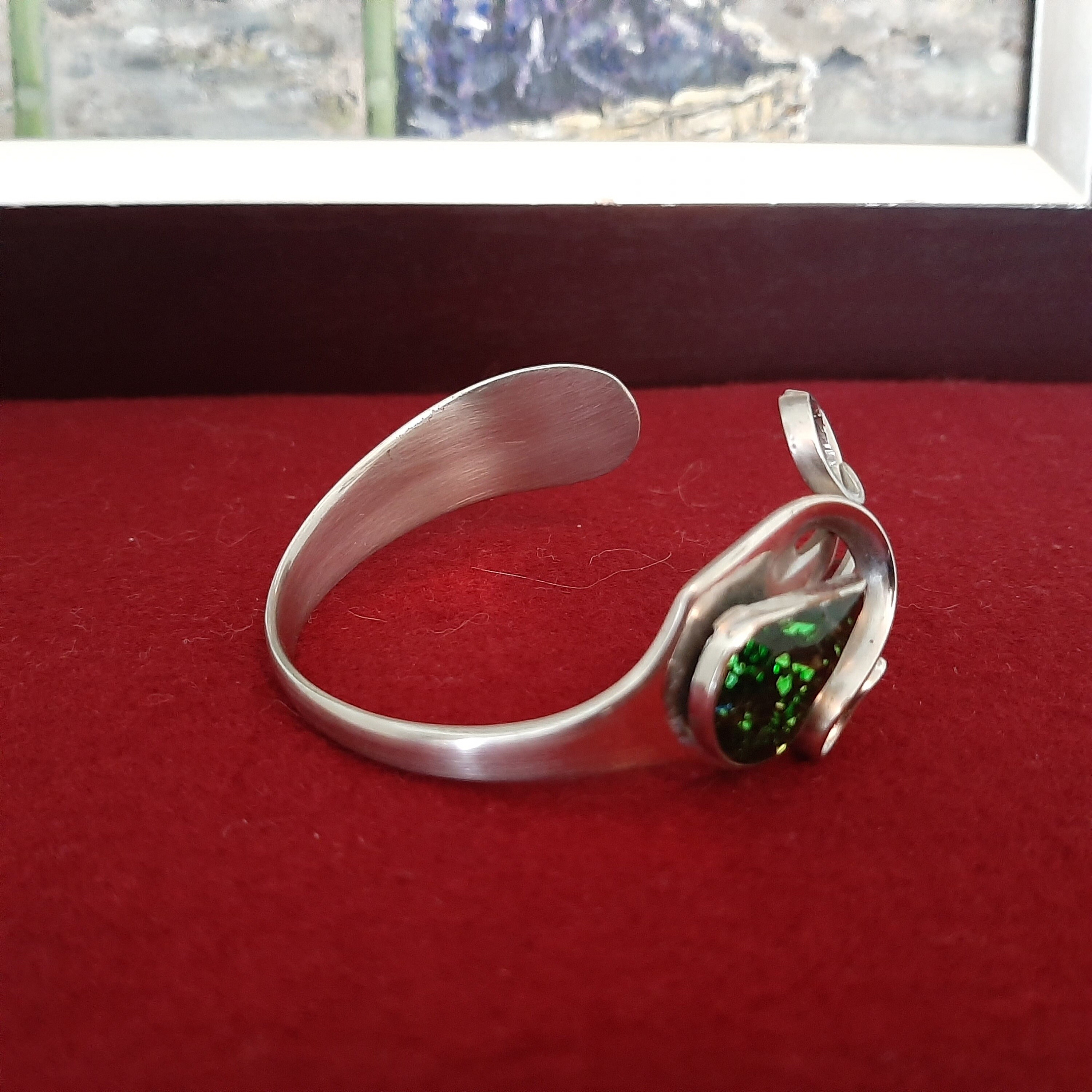 ALPACCA アルパカシルバー ラピスラズリ ターコイズ バングル フォーク Alpacca Silver Bracelet - Etsy