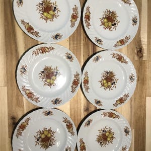 Set of 6 Swinnertons bread plates, Royal Wessex, -Desire- style