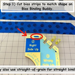 Schrägbindung Buddy für Schrägbindungen - Perfektes Werkzeug für alle Quilt- und Nähbegeisterte! Neue Größen jetzt verfügbar!!! Bild 3
