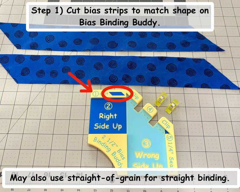 Schrägbindung Buddy für Schrägbindungen - Perfektes Werkzeug für alle Quilt- und Nähbegeisterte! Neue Größen jetzt verfügbar!!! Bild 3