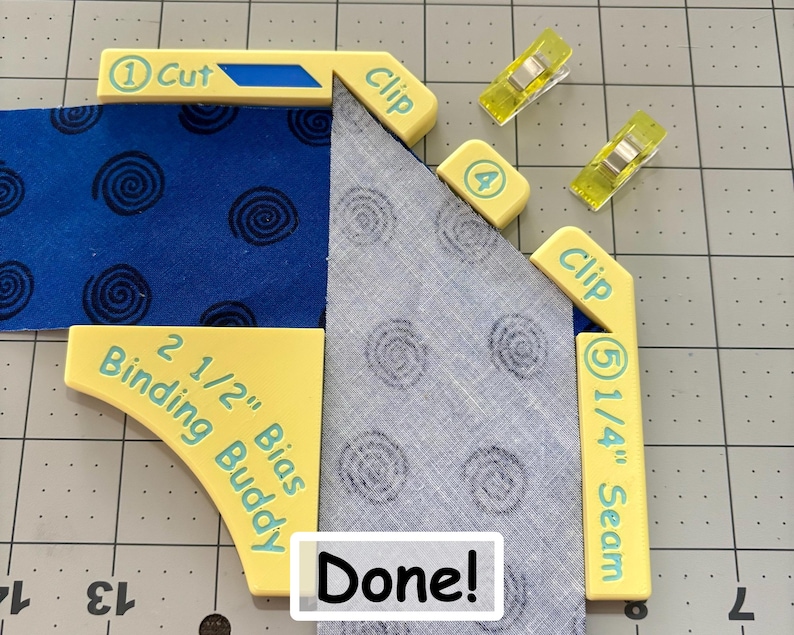 Schrägbindung Buddy für Schrägbindungen - Perfektes Werkzeug für alle Quilt- und Nähbegeisterte! Neue Größen jetzt verfügbar!!! Bild 7