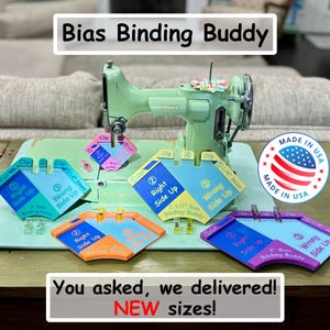 Bias Binding Buddy for Bias & Straight Bindings - Perfect Tool for all Quilting and Sewing enthusiasts!!!  New sizes now available!!!