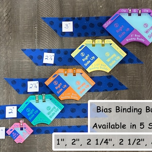 Schrägbindung Buddy für Schrägbindungen - Perfektes Werkzeug für alle Quilt- und Nähbegeisterte! Neue Größen jetzt verfügbar!!! Bild 2