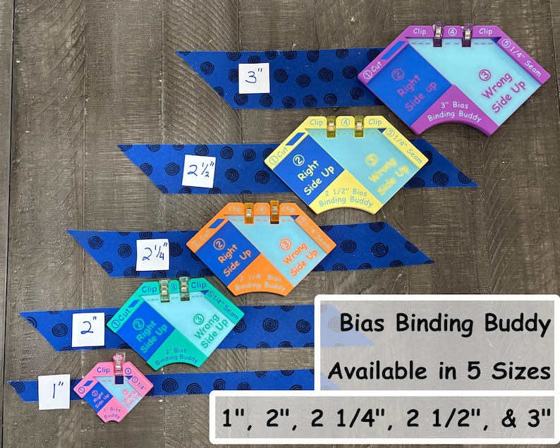 Schrägbindung Buddy für Schrägbindungen - Perfektes Werkzeug für alle Quilt- und Nähbegeisterte! Neue Größen jetzt verfügbar!!! Bild 2