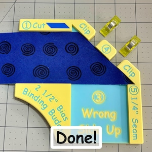 Schrägbindung Buddy für Schrägbindungen - Perfektes Werkzeug für alle Quilt- und Nähbegeisterte! Neue Größen jetzt verfügbar!!! Bild 5
