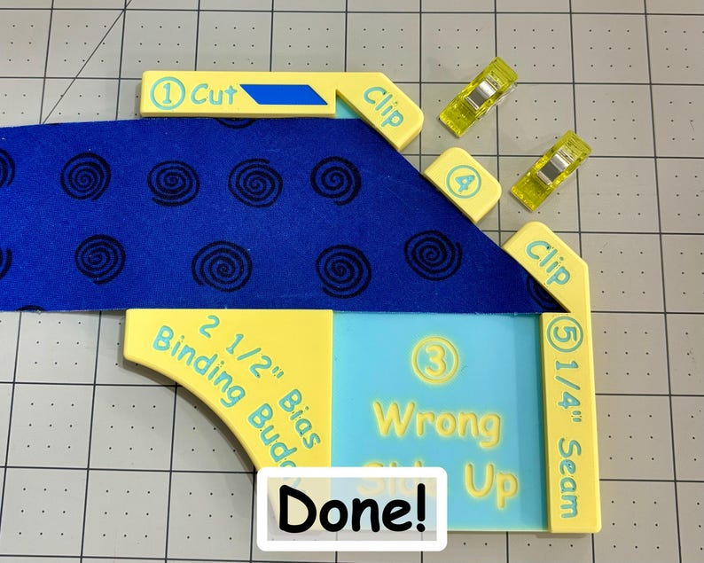 Schrägbindung Buddy für Schrägbindungen - Perfektes Werkzeug für alle Quilt- und Nähbegeisterte! Neue Größen jetzt verfügbar!!! Bild 5