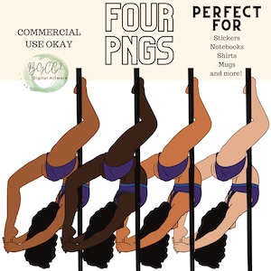 PNG, Clipart, Planner Cover, Printable Notebook Cover, Pole Dancing, Pole Dancer PNG, Pole Dancer Wall Art, Pole Dancing Art, Dancer PNG