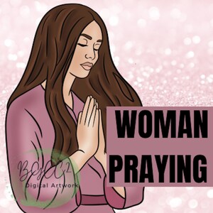 Woman Praying Clipart