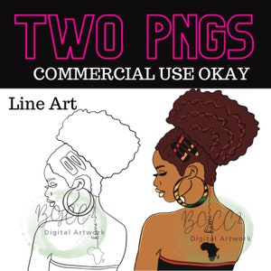 Black Girl Clipart, Canvas Printable/ Pre Drawn Outline Canvas Girls Night Out/ DIY Canvas/ Party/ Paint Kit/ PNG/ paint party/ Adults/Teens