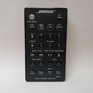Bose Wave Remote Control for Radio/CD Player AWRCC1 AWRCC2 and Bose wave music system II, III with Battery Black