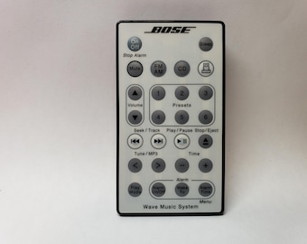 Bose Wave Remote Control for Radio/CD Player AWRCC1 AWRCC2 and Bose wave music system II, III with Battery White
