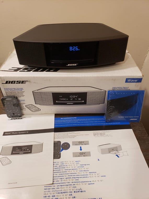 Bose Wave Radio IV Music System Cd/am/fm/alarm/aux With Box and