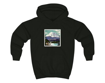 Barlow the Boxer and Henley Husky Explore Alaska Kids Hoodie