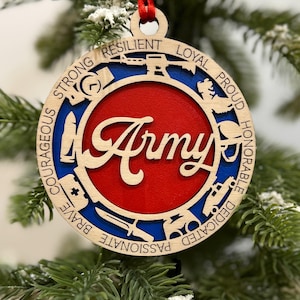 Army Ornament Army Christmas Military Ornament Veteran Christmas Ornament