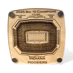 Indiana Big 10 Champions Stadium Coaster