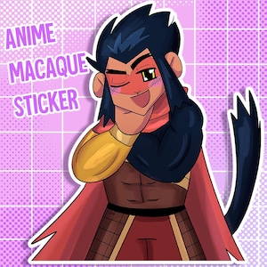 LMK Anime Macaque Sticker