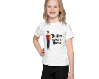 St. Carlo Acutis Kids T-Shirt: Catholic Faith Tee