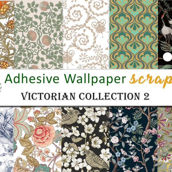 Antique Wallpaper Etsy