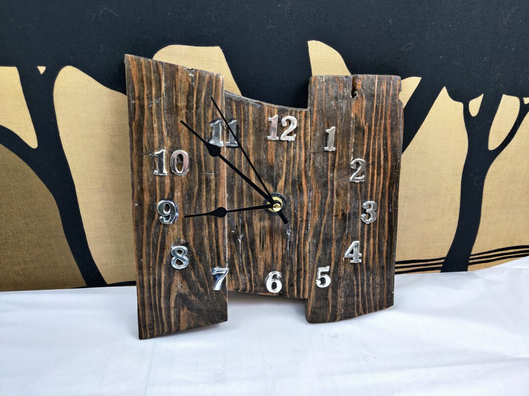 Handmade Rustic Clock - Etsy
