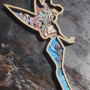 Tinkerbell Layered Wood Art