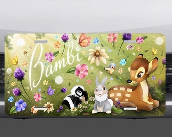 Disney Bambi Title Screen Vanity License Plate