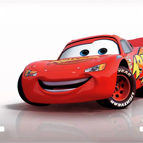 Lightning Mcqueen License Plate Etsy