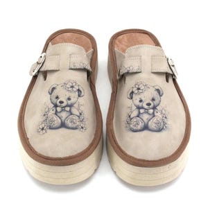 Teddy Bloom Women&#39;s Clogs – Vegan – Handmade