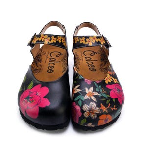 Wild Bloom Women&#39;s Clogs – Vegan – Handmade