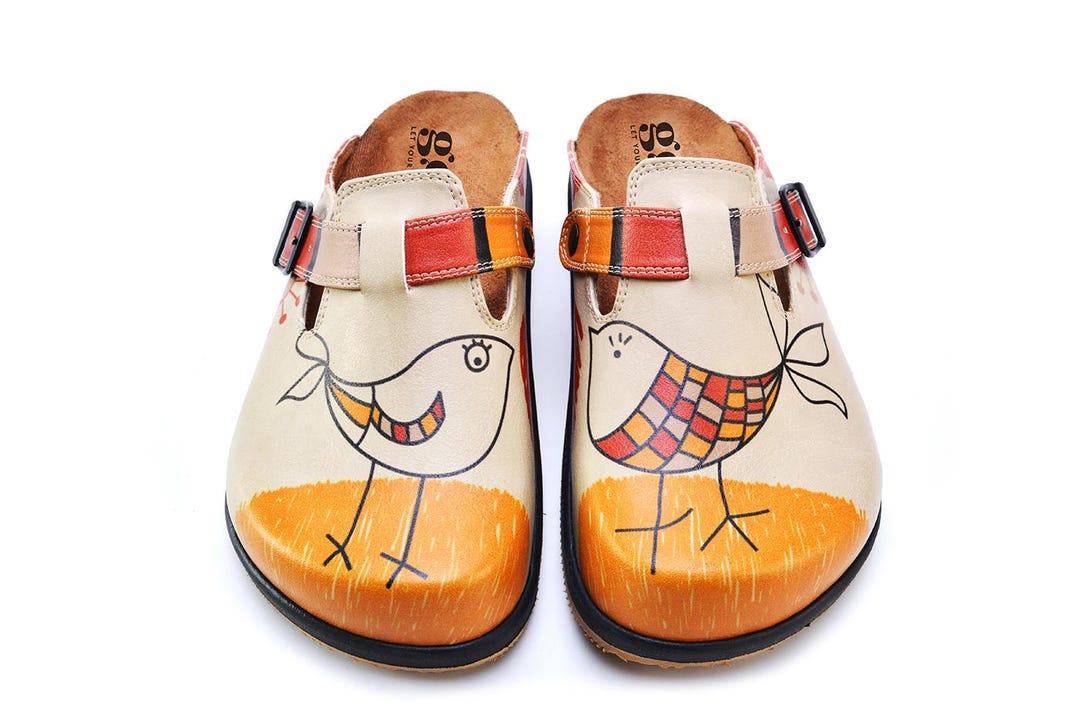 GOBY, Handmade Colorful Clogs for Women, Artistic Vegan Clogs, Cute ...