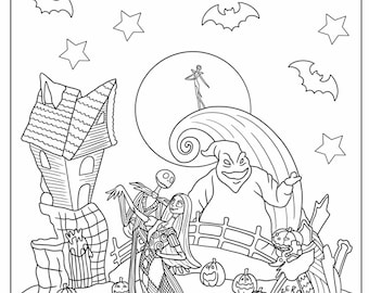 The Nightmare Before Christmas Coloring Book the Nightmare Before Christmas  Coloring Pages 