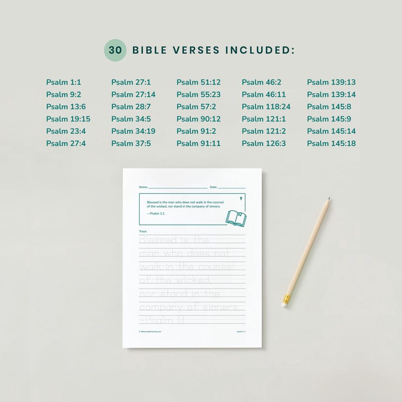 Typing Practice Scripture Catholic Scripture Handwriting Practice: Psalms Bible Verse Copywork ...