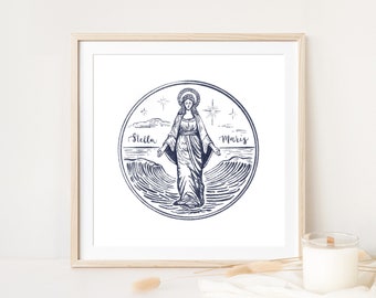 Stella Maris Art: Nostra Signora Stella del Mare stampabile (download digitale)