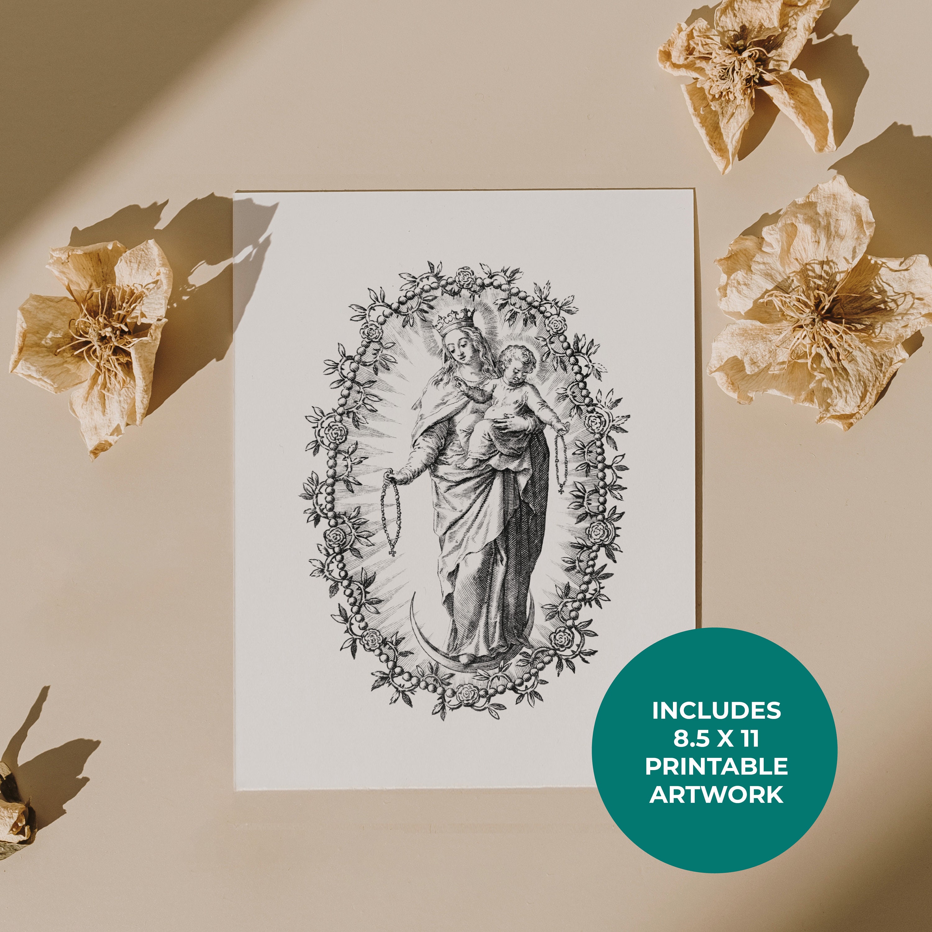 54-day Rosary Novena Bundle Printable Tracker With Guide for Catholic ...