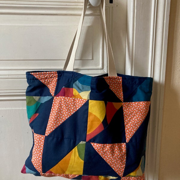 sac cabas création originale patchwork