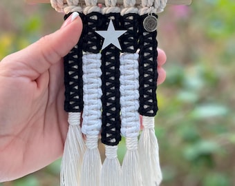 Borinqueña Resistencia minivlag hangend decor handgemaakt patriottisch cadeau