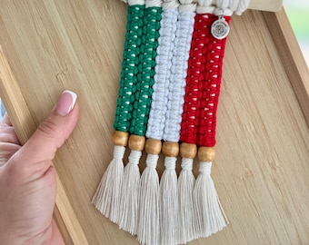 Charm para coche con la bandera de Italia, regalo para nuevo propietario de coche, pequeño adorno