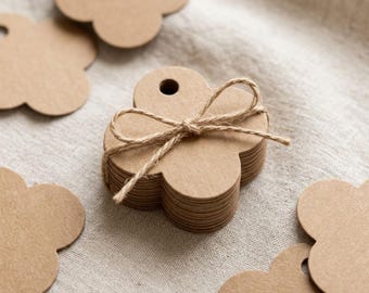 Bloemenlabel, gepersonaliseerde kraftverpakking, branding voor kleine bedrijven, bedankkaartjes, bedeltjes, handgemaakte scrapbookversiering, must-have