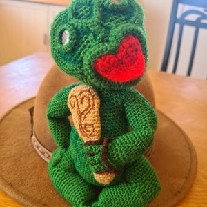 Crochet Maori Hei Tiki pattern