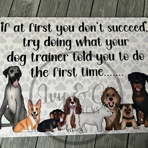Dog Groomer/Trainer Hanging Sign