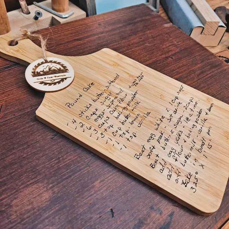 Custom Recipe Cutting Board Etsy