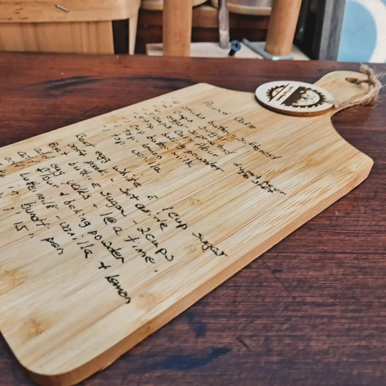 Custom Recipe Cutting Board Etsy