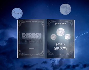 Witchy Book Cover Template: Fantasy Paranormal (Canva, KDP, 6x9in, 250pg) (PDF Download)