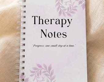Therapy Journal & Sticker Bundle | Mental Health Notebook